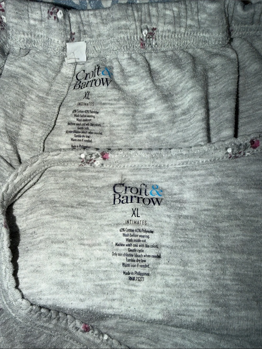 Croft & Barrow Women's Long Sleeve Henley & Pajama Pants Sleep Set